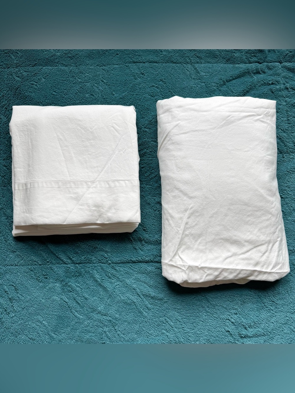 Casaluna 100% Supima Cotton Sheets Set Queen 1 Flat 1 Fitted White Cooling